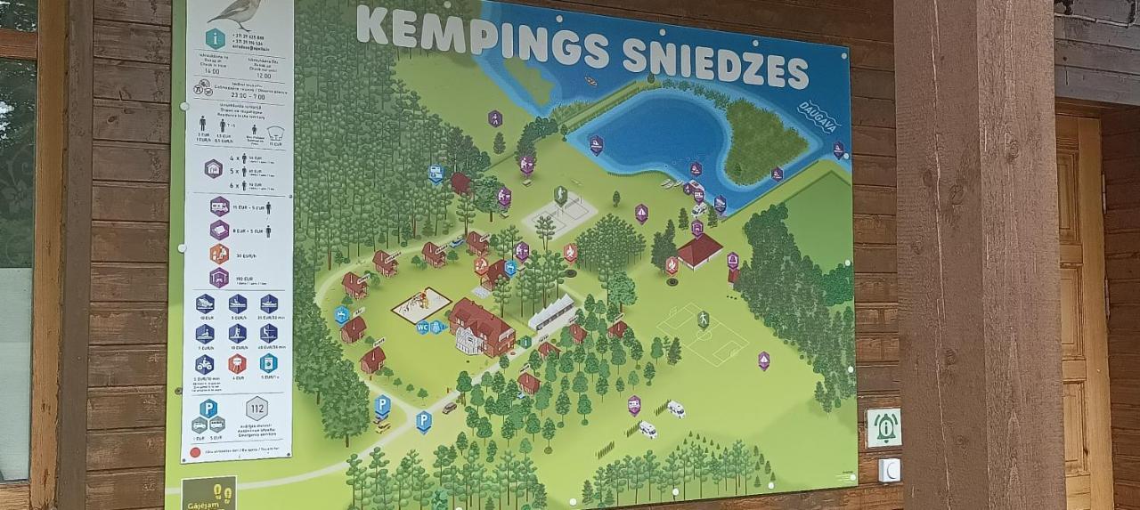 Kempings Sniedzes Kegums ภายนอก รูปภาพ